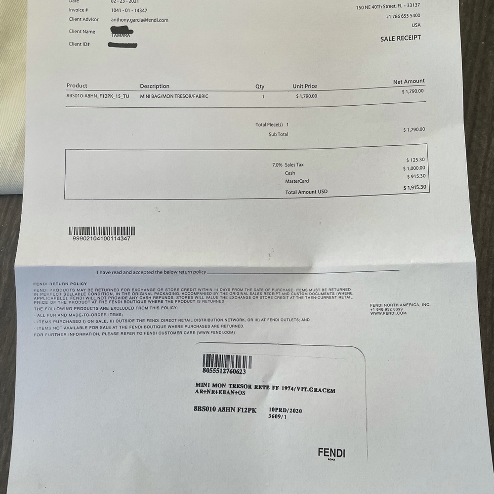 Fendi Zucca mesh Mon Tresor mini/bucket - Picture 15 of 16